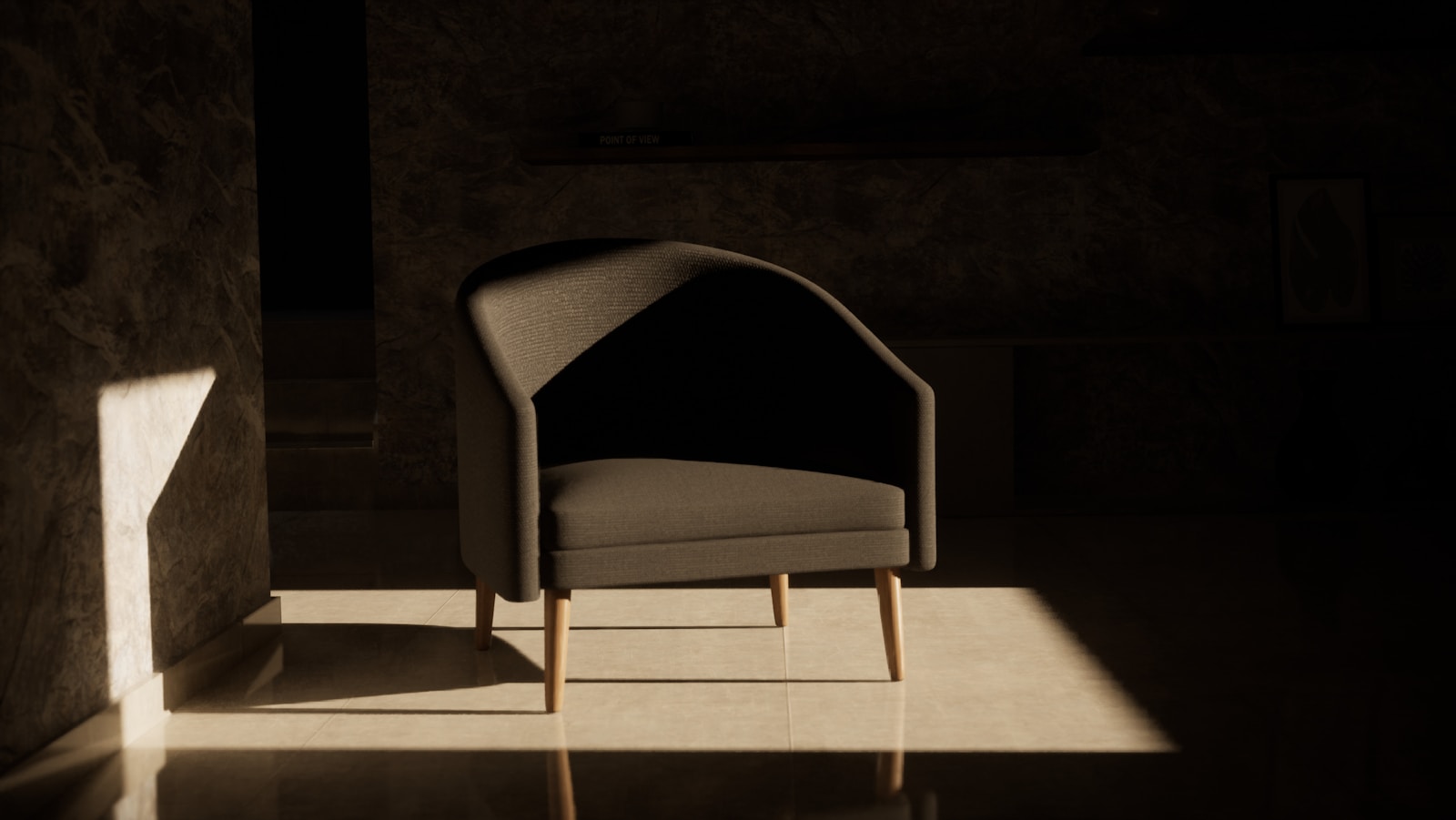 Photo by Guillermo Naranjo Pérez a chair sitting in the middle of a room